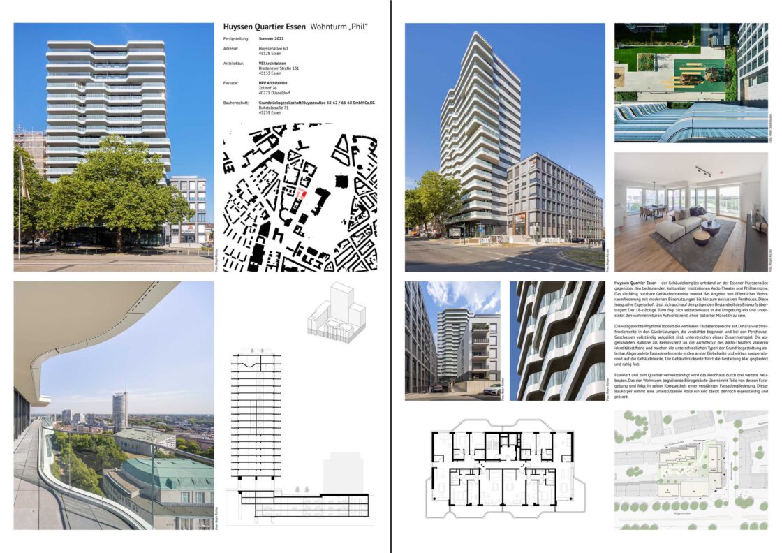 Architektur Wettbewerb Stadt Essen 2025 – Wohnturm HQE Essen