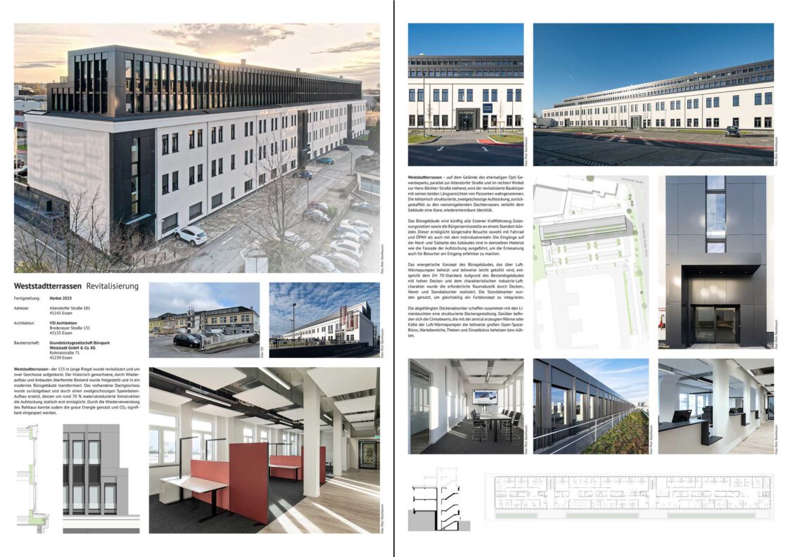 Architektur Wettbewerb Stadt Essen 2025 – Weststadtterrassen